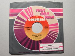 Vinyl Single Johnny Cash Lady / Hit The Road And für Jukebox