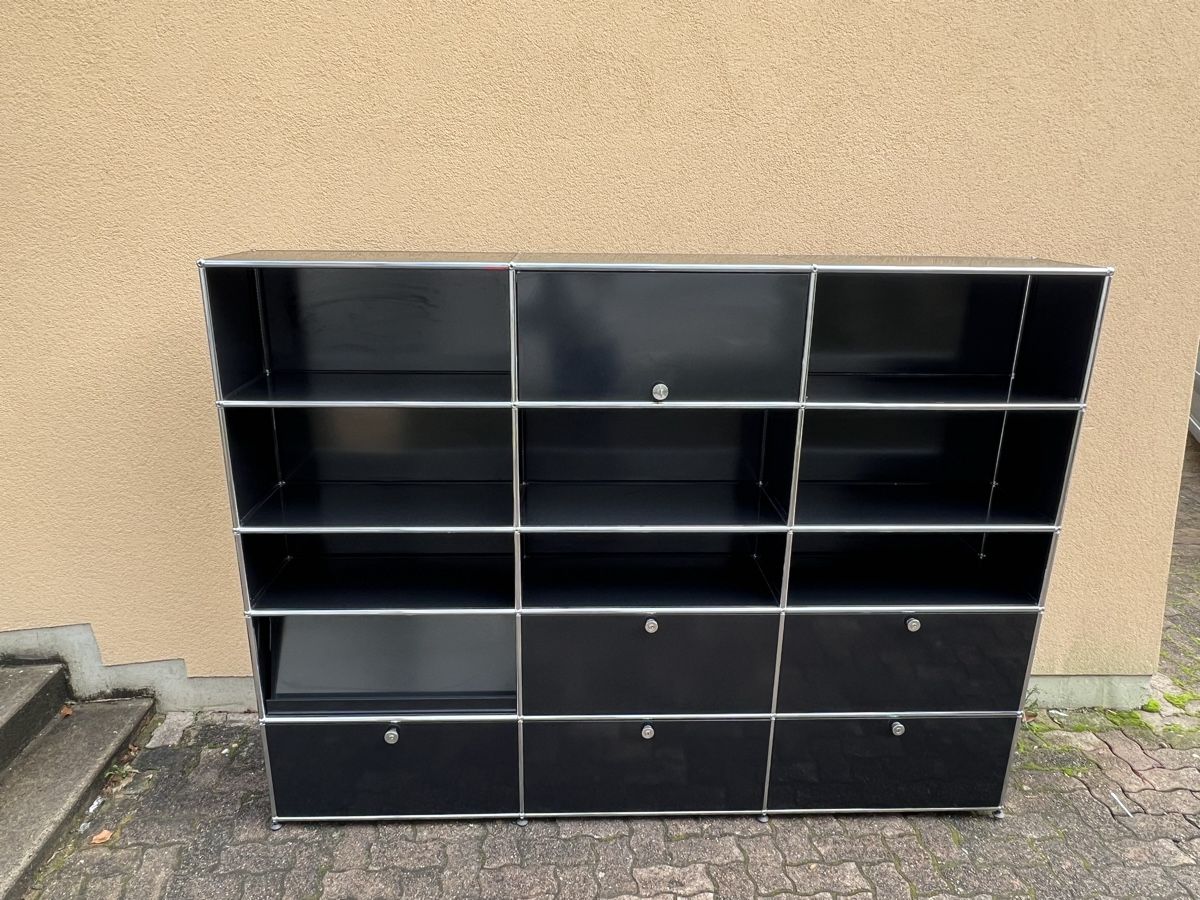 Regale: USM Haller Sideboard Schwarz 3x5 – Gebraucht aus Dietikon von Kumar_Occasionen 3