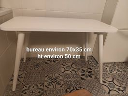 Bureau table et chaise enfant 