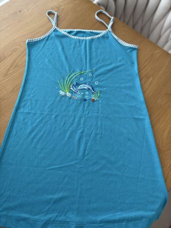 Vestito estivo blu con delfini  taglia M/L