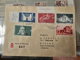 R Brief 1948 nach Turin mit Ankun (Kat 20.--++ ) ab nur 4.--