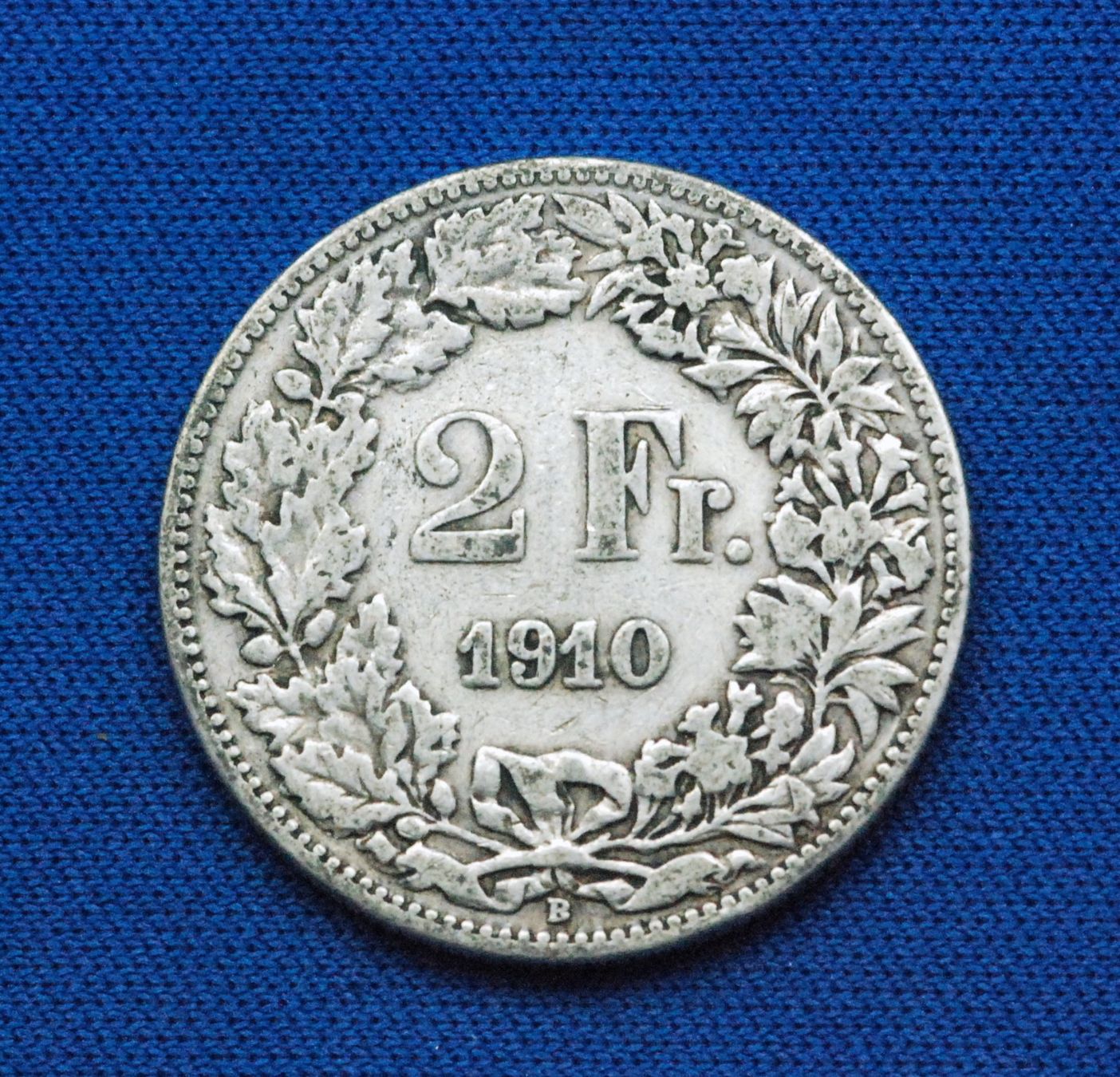 Tutti le monete: Silberner 2.- Jg. 1910 Rar – Usato da Mühlethal venduto da sowato 2