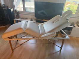 Massageliege Gonser klappbar weiss gebraucht