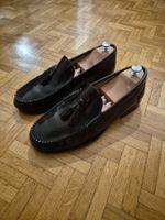 Mocassins à Pampilles Cuir Noir Jenker T44 Made in Spain