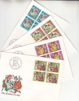 SBK J294 - J297 im 4er-Block FDC