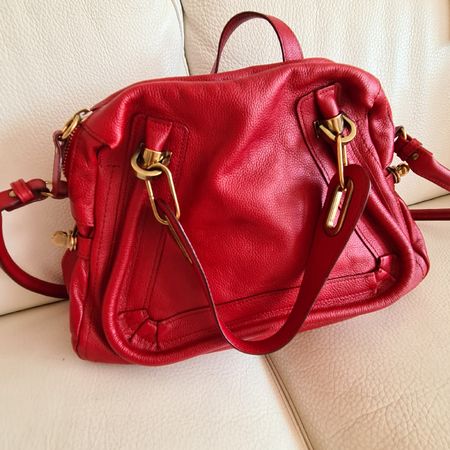 Chloe Handtasche, Modell Paraty, Leder Rot, Top Zustand!