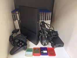 Playstation 2 Konsole mit Spielen und Zubehör guter Zustand