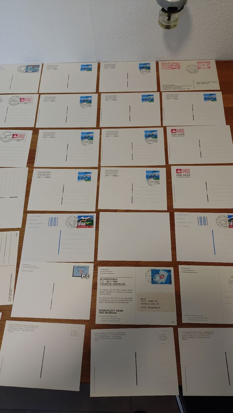 Tutti i francobolli: 41 Postkarten mit ET Stempel und ohne Stempel – Nuovo (secondo la descrizione) da Tägerschen venduto da cupra81 8