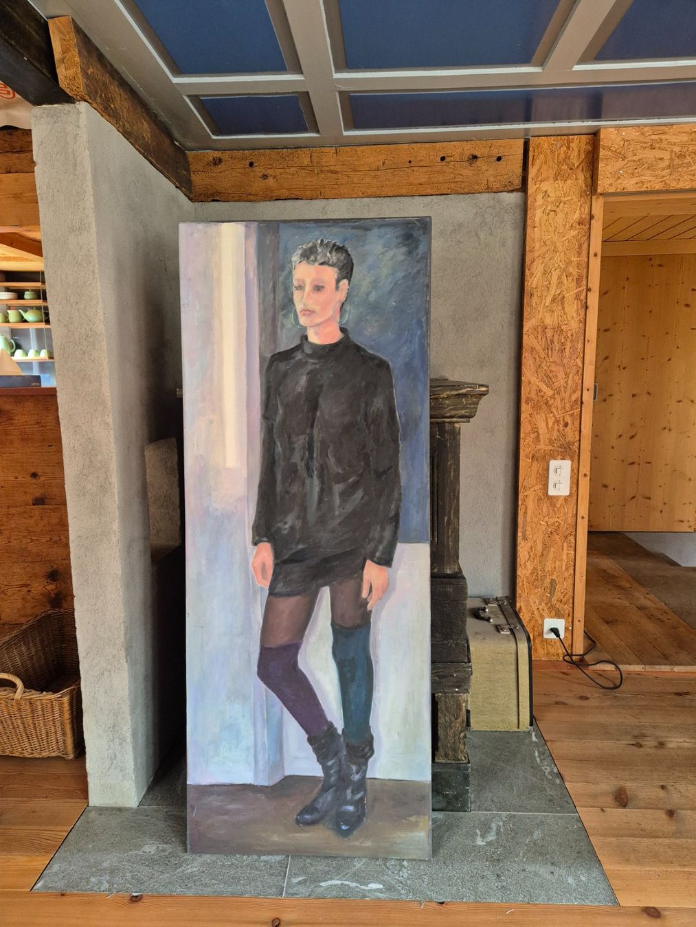 Dipinti: Original Ölbild - Androgynes Portrait – Usato da Winterthur venduto da NiseBrise