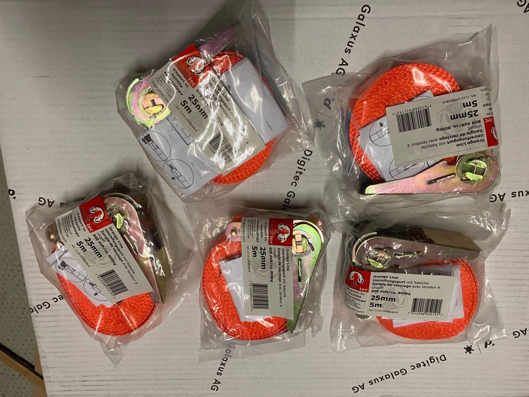 Alle Werkzeuge: 5x Ratschenspanngurten 5Meter neu!!! – Neu und originalverpackt aus Neuenegg von filipko21