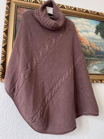 Hemisphere Gereinigt wenig getragen Kaschmir PonchoGr.M