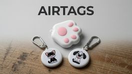 4x Airtag/Tracker mit Katze & Hund Motiv (NEU)