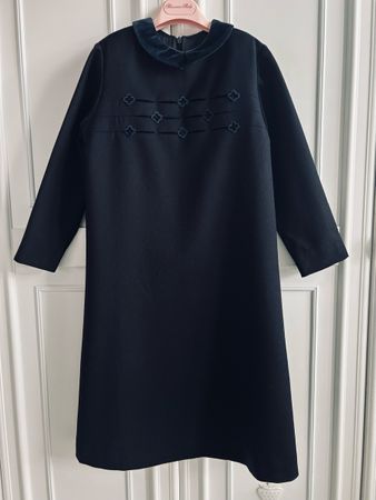 MAGIL Italy Bonpoint style girls wool dress Kleid 8 Y NEW