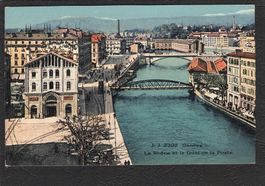 CP.Genève Le Rhône et la Quai de la Post