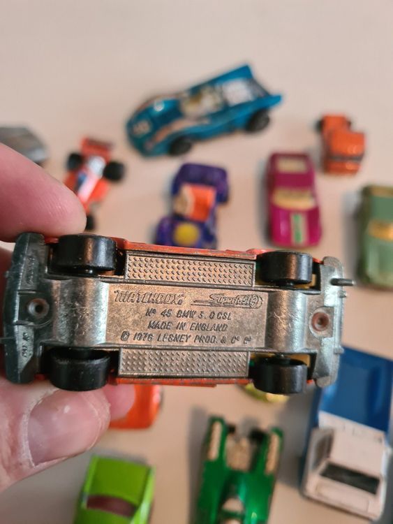 Ancienne petite voiture, Matchbox Superfast, Lesney, Citroën SM 51, vintage Rouge Métal