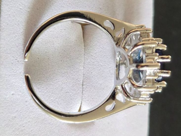 Ringe: Bague Argent 925 avec Saphir synth.bleu, taille ajustable 55 – Neu und originalverpackt aus Neuchâtel von golden02 2