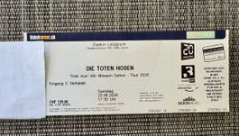 Stehplatz Ticket Die Toten Hosen, 20.06. Zürich
