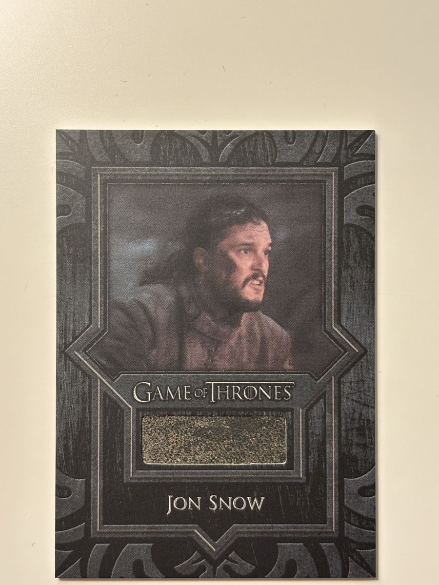Cartes à collectionner: 2025 Rittenhouse Game of Thrones Jon Snow Patch Relic – Neuf (Voir description) à Aarberg par gocardz.shop