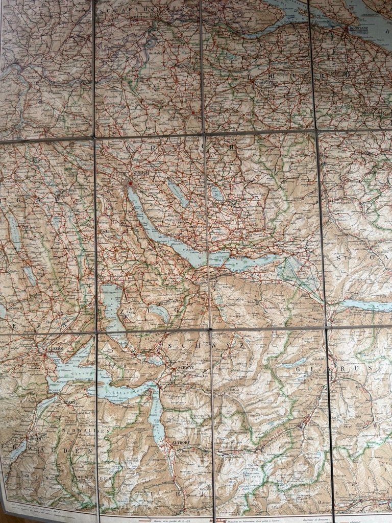 Cartine & Atlanti: Landkarten Schweiz von 1912 – Usato da Therwil venduto da Tigersunne 4
