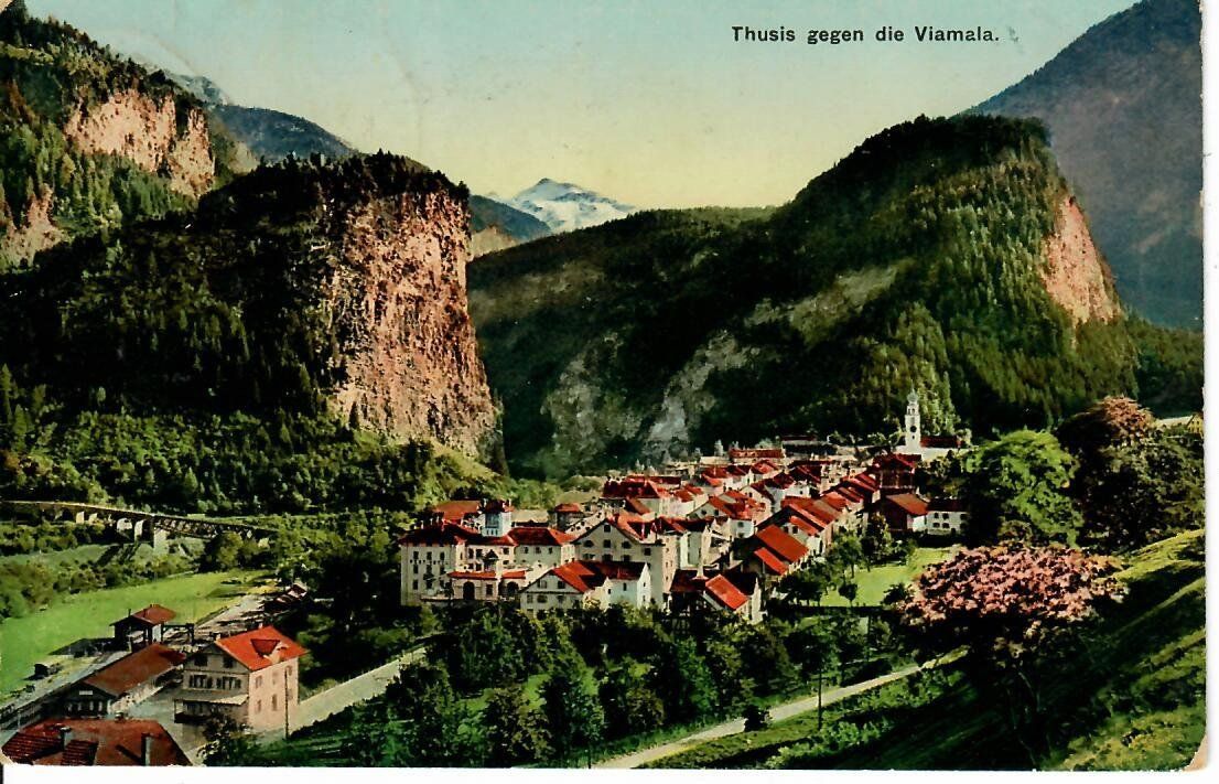 Cartoline postali: Thusis – Usato da Hochdorf venduto da Ziegel-16