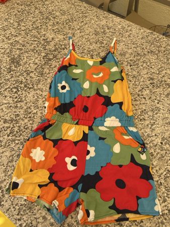 Jumpsuit Boboli Blumenmuster bunt Grösse 140 cm neuwertig