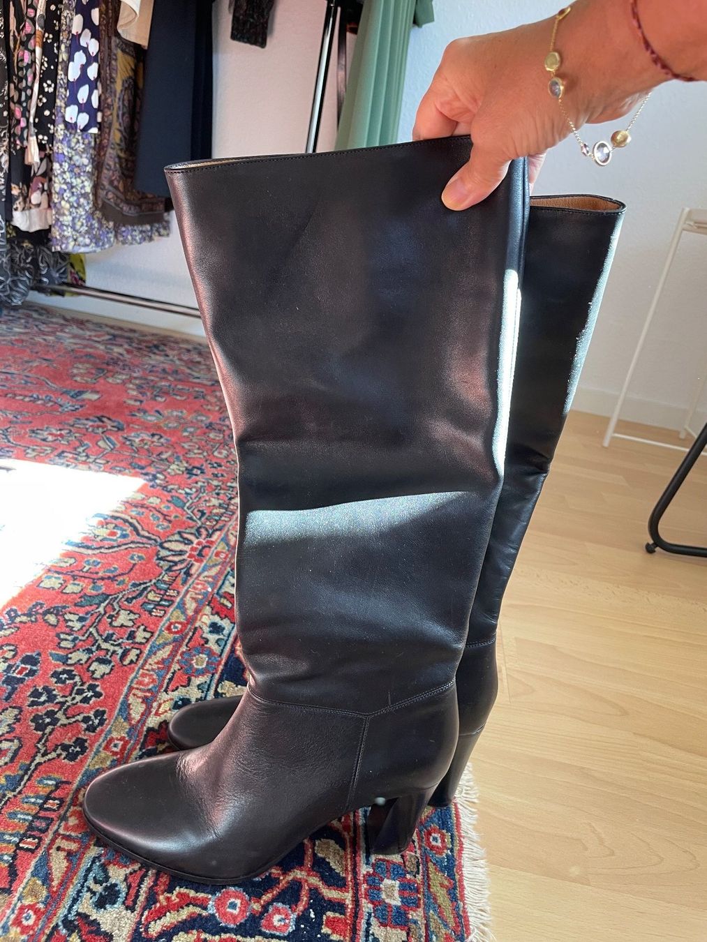 Maje Scarpe da donna: Leder Stiefel von Maje / Gr. 40 – Nuovo (secondo la descrizione) da Wettingen venduto da sonn5 3
