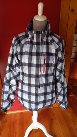 Icepeak Skijacke kariert schwarz weiss Grösse 42