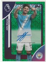 John Stones Green Auto /99 Topps 2026 Premier League City