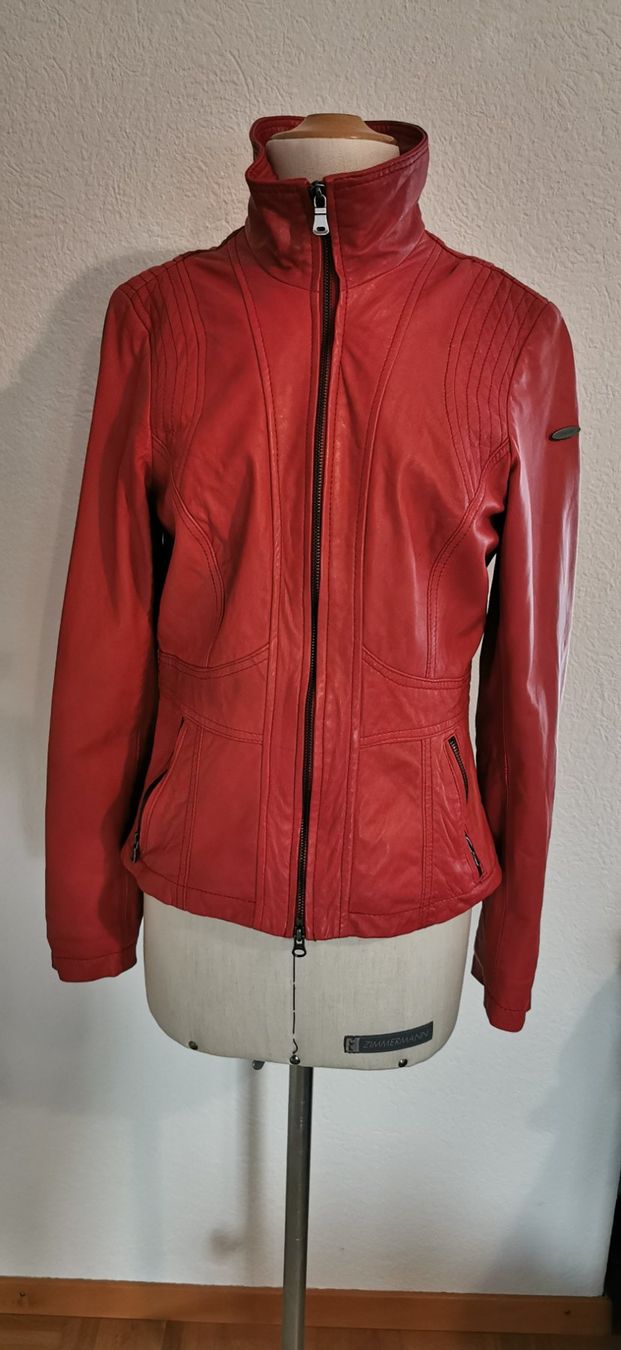 Jacken: rostrote Lammlederjacke neuwertig, XS – Neu (gemäss Beschreibung) aus Zwillikon von Leewii 1