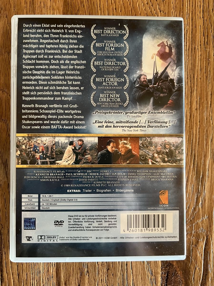 Tous les DVDs: DVD Henry 5 – Neuf (Voir description) à Kallnach par sta_sy57 1