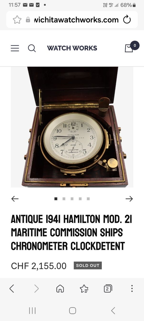 Montres: HAMILTON MARITIM Chronom. 1941 . Schiffsuhr! – Défectueux à Maienfeld par Andyr44 7