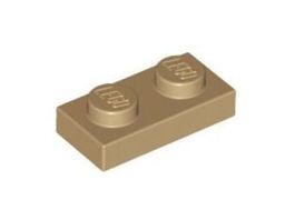 LEGO - 100x Dark Tan Plate 1x2 - 3023 - NEW