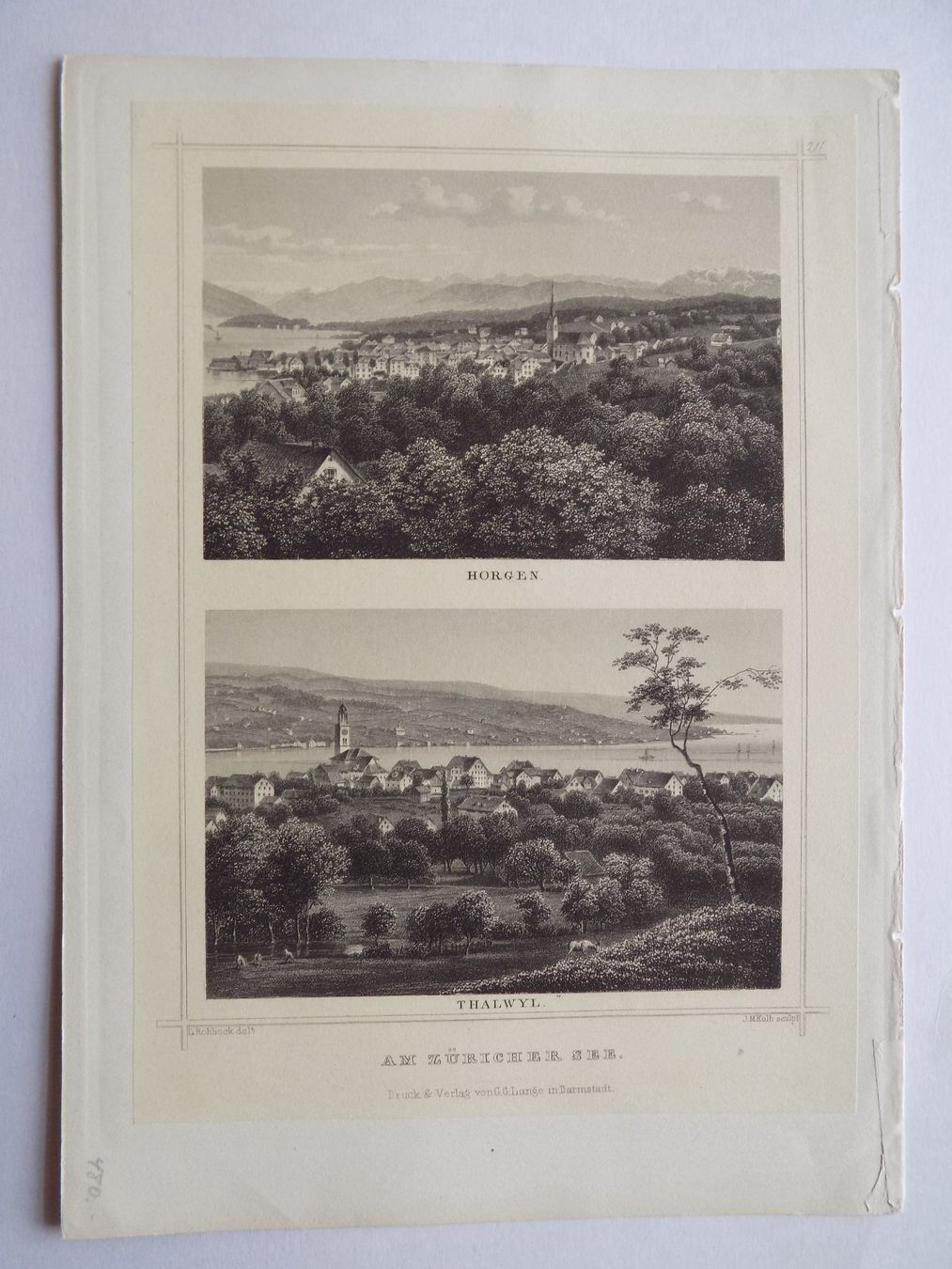Gravures: Horgen Thalwil – D'occasion à Risch par Rischli15