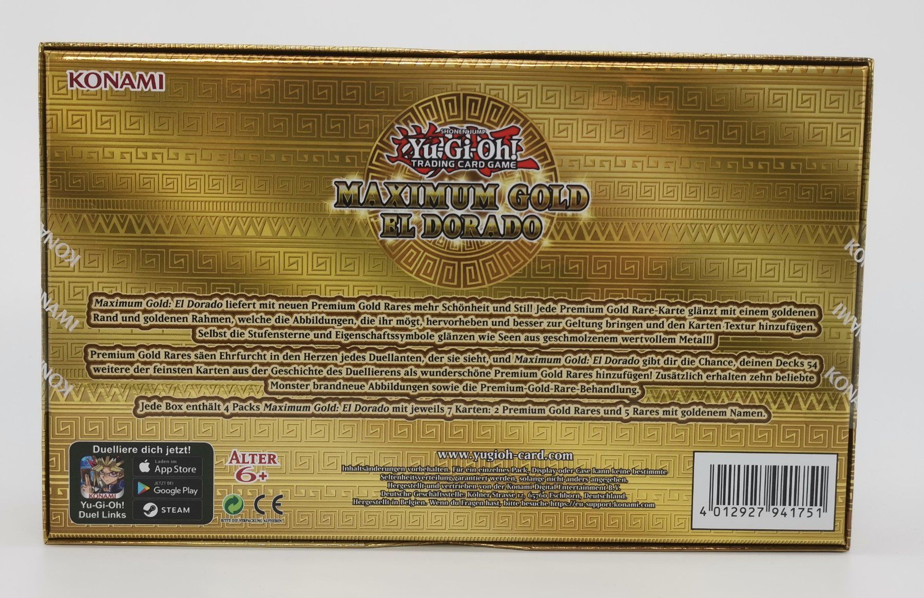 Sammelbilder & Trading cards: Yu-Gi-Oh! Maximum Gold El Dorado Box / DE – Neu und originalverpackt aus Niederglatt ZH von RetroBros 2