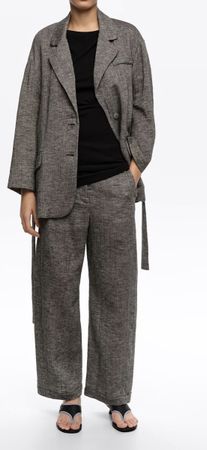 Bimba y Lola Blazer Gr. XS & Hose, Gr. 36 Graumeliert