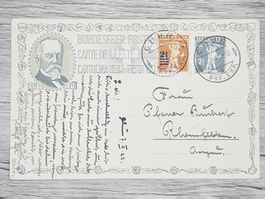 CL16 Carte Postale + Timbre Suisse 1922