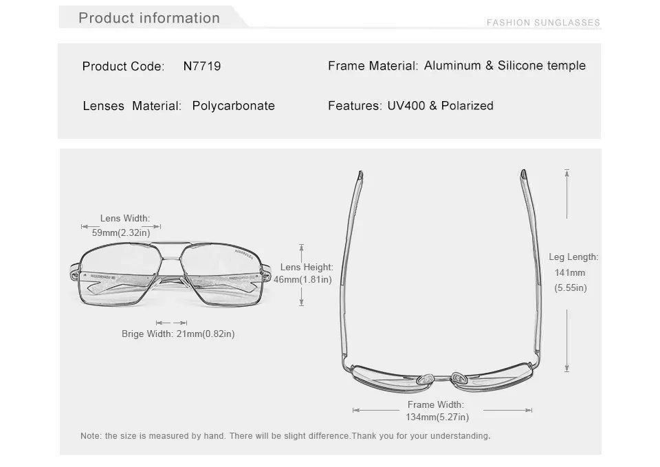 Occhiali & Lenti: Kingseven Polarisierte Sonnenbrille – Nuovo e nell'imballaggio originale da Suhr venduto da sjay.Cv 7
