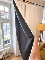 NEU 2x Verdunklungsvorhänge – 245×140cm – Schiene Weiss