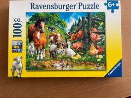 Ravensburger Puzzle XXL 100 Teile Bauernhof Alter 6+