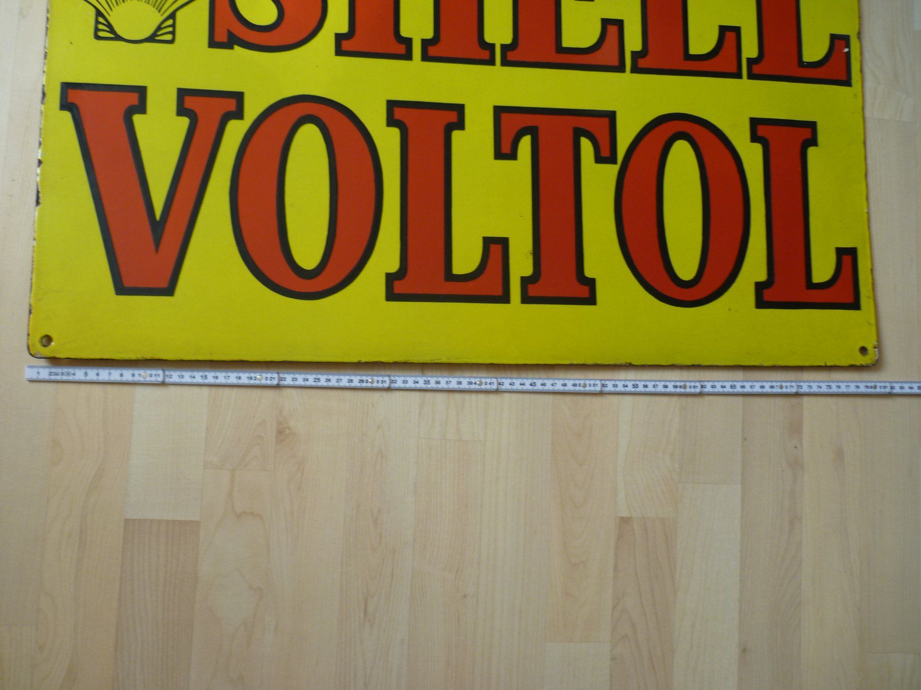 Shell Schilder: Altes Werbeschild Emaille SHELL VOLTOL – Gebraucht aus Zürich von mauxpumm 4