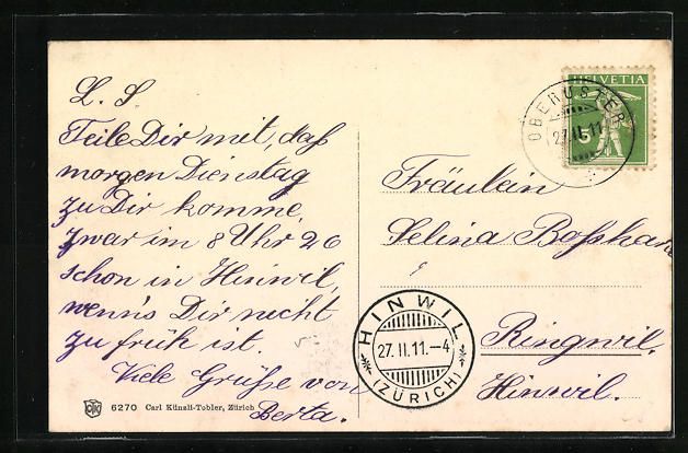 Cartoline postali: AK Greifensee, Ortsansicht vom Ufer aus – Usato da Berlin venduto da bartko-reher 1
