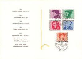1969 Faltblatt Nr.93 Porträtmarken