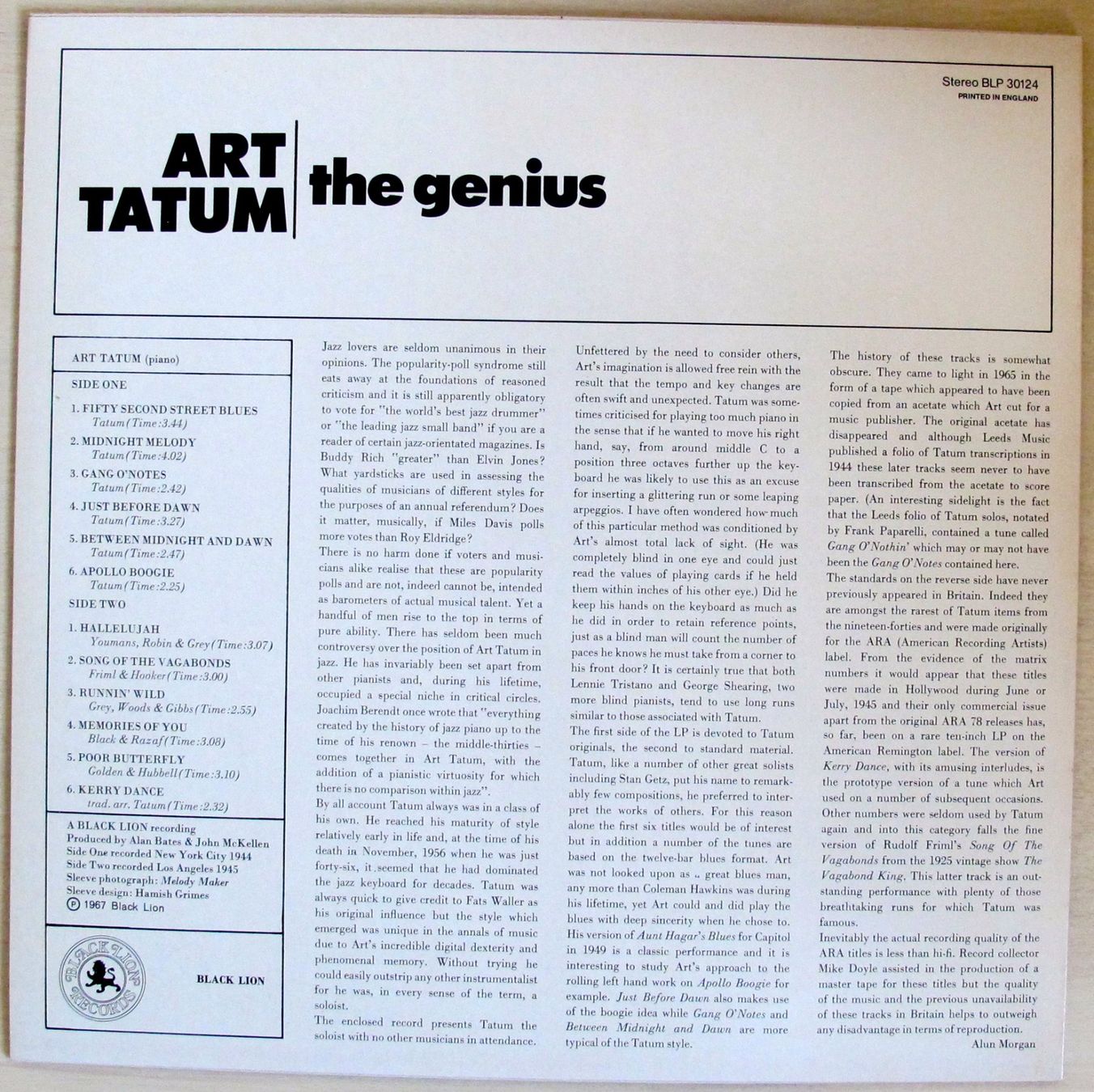 Dischi in vinile: Art Tatum - The Genius – Usato da Bern venduto da hippoism 1