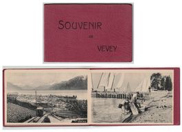 Souvenir de Vevey - Leporello 10 cartes, complet, voir scans