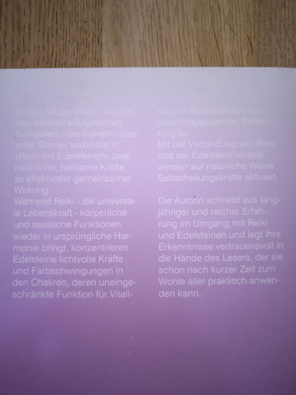 Libri: Reiki mit Edelsteinen Ursula Klinger-Raatz – Usato da Rothrist venduto da MaSa82 1