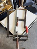 Schraubzwingen Set 3-teilig Metall gebraucht funktional