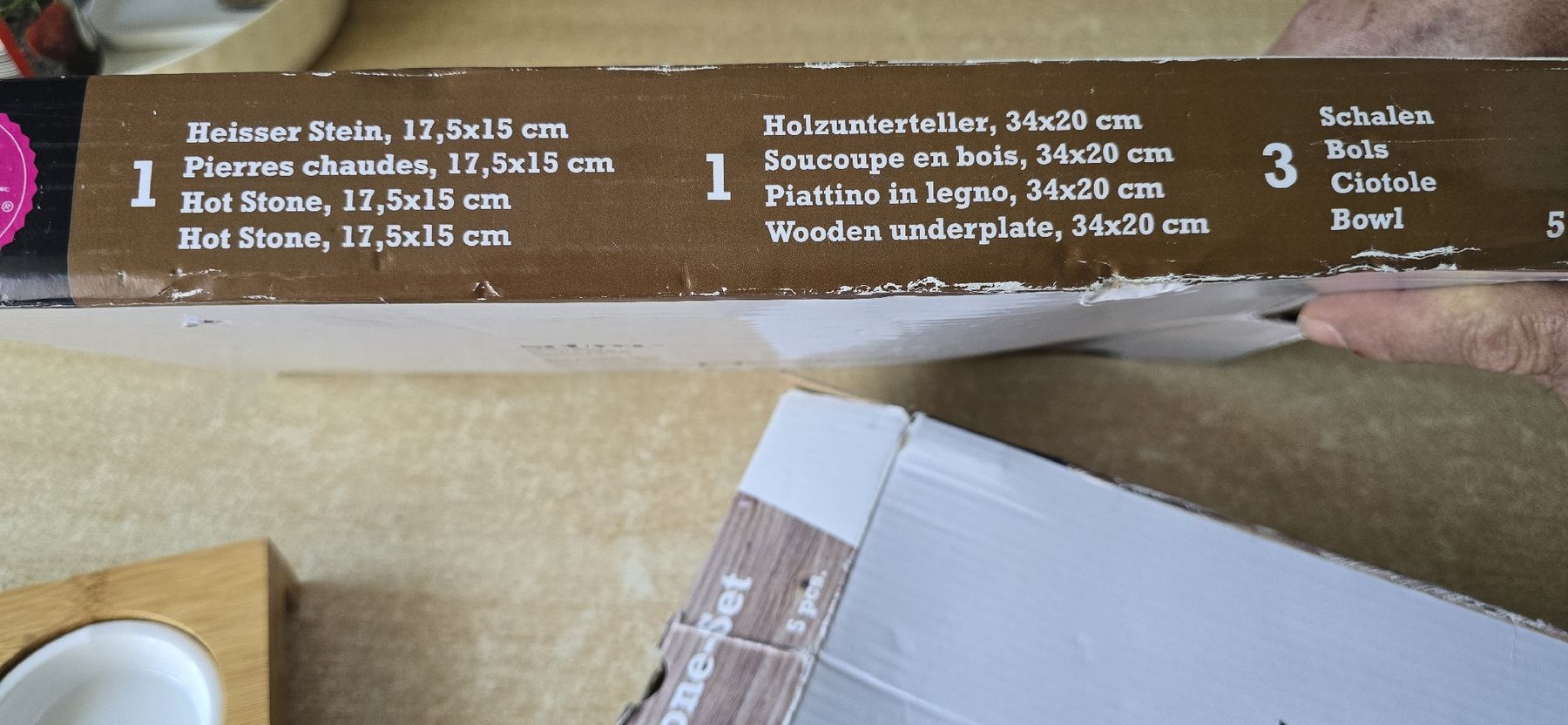 Set di piatti: 2×.Hot Stone-Set Fabrik neu ungeöffnet – Nuovo e nell'imballaggio originale da Frenkendorf venduto da DORU1 3