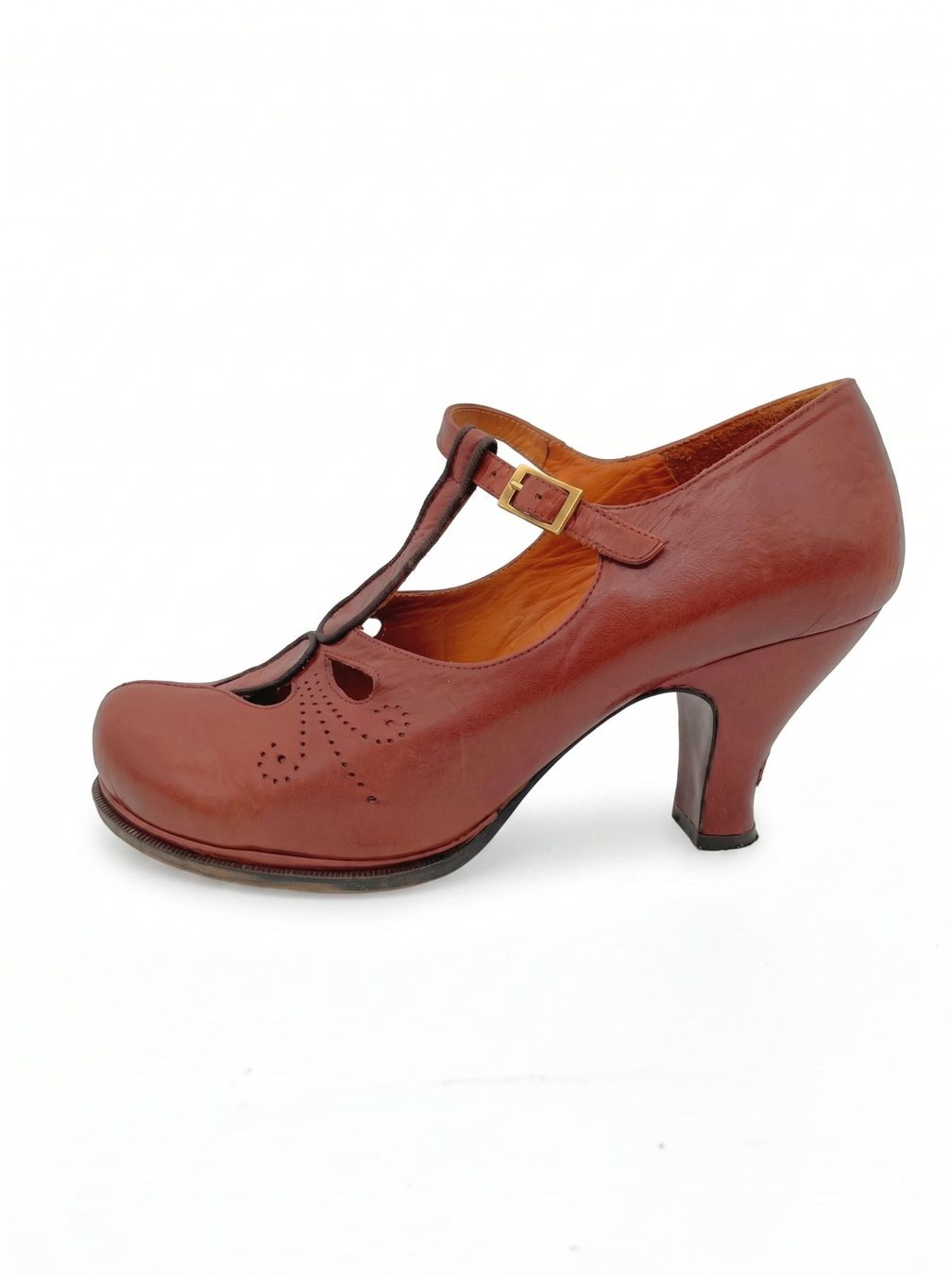 Chie Mihara Scarpe da donna: Chie Mihara Dutifi T-Strap Style Pump EU 39 Braun – Usato da Zürich venduto da shoe_shop
