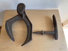 Antikes Schuhmacher Werkzeug aus Gusseisen 2-teilig