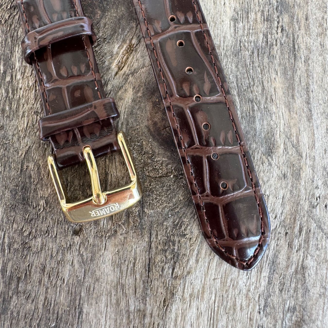 Roamer Bracciali & Braccialetti: 18mm Roamer Watch Strap/ Uhrenarmband Brown – Nuovo (secondo la descrizione) da Arzier-Le Muids venduto da Avanna 2